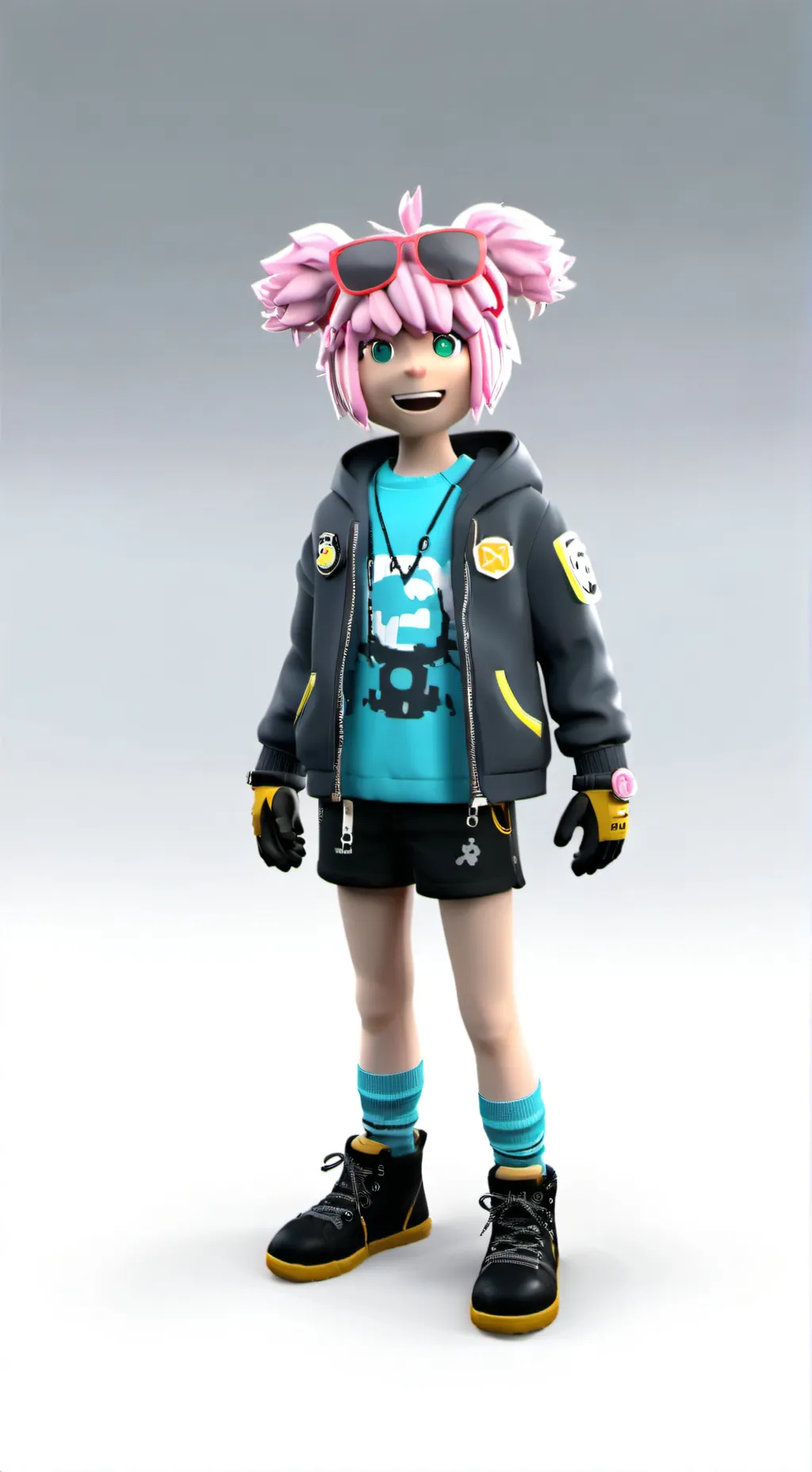 ai character: funnybun155 background