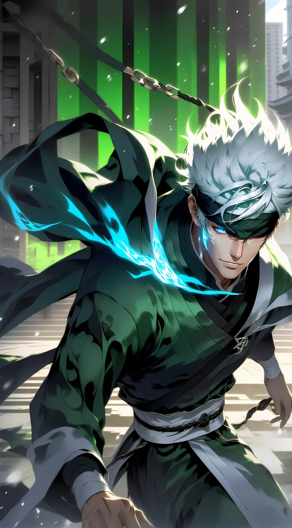 ai character: Gojo Satoru background