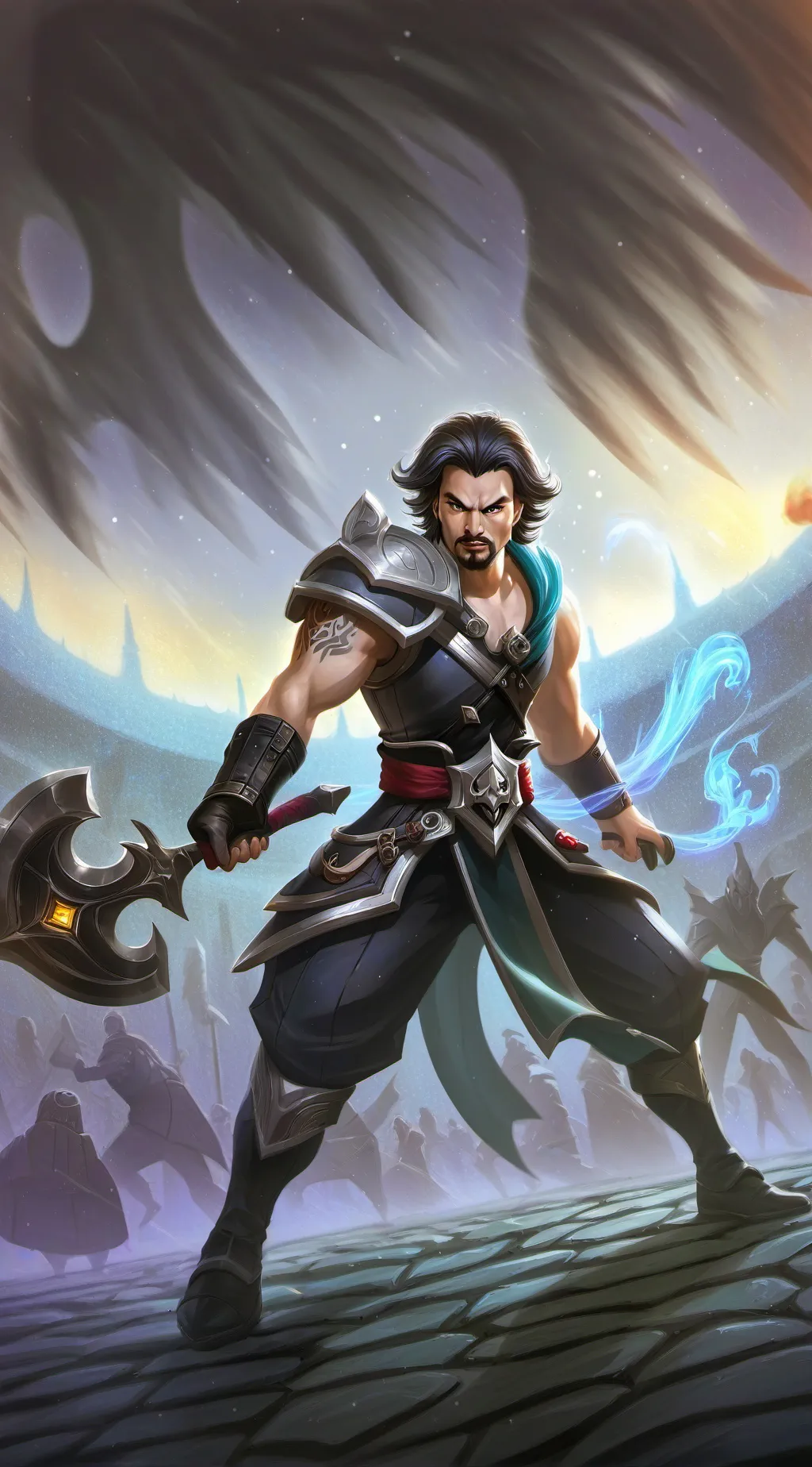 ai character: mha gc  lv background