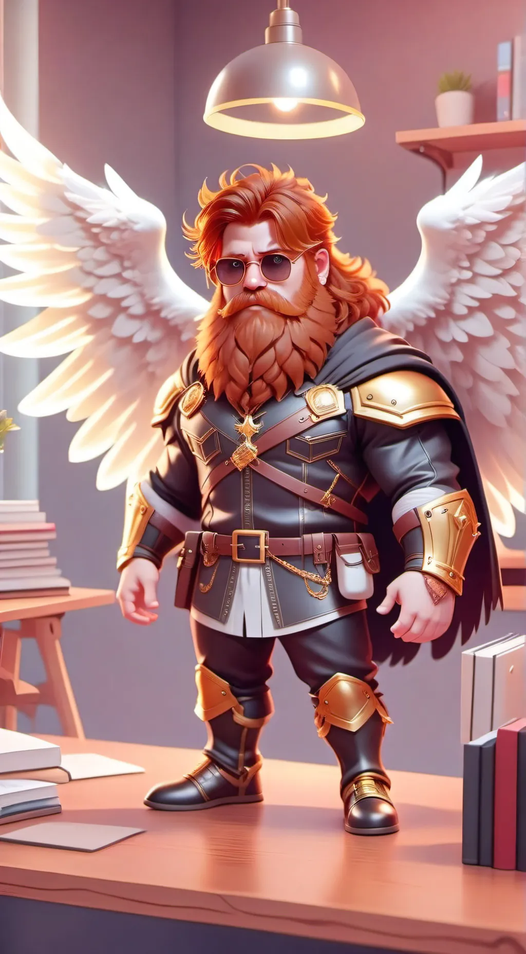 ai character: Mini Virgil  background