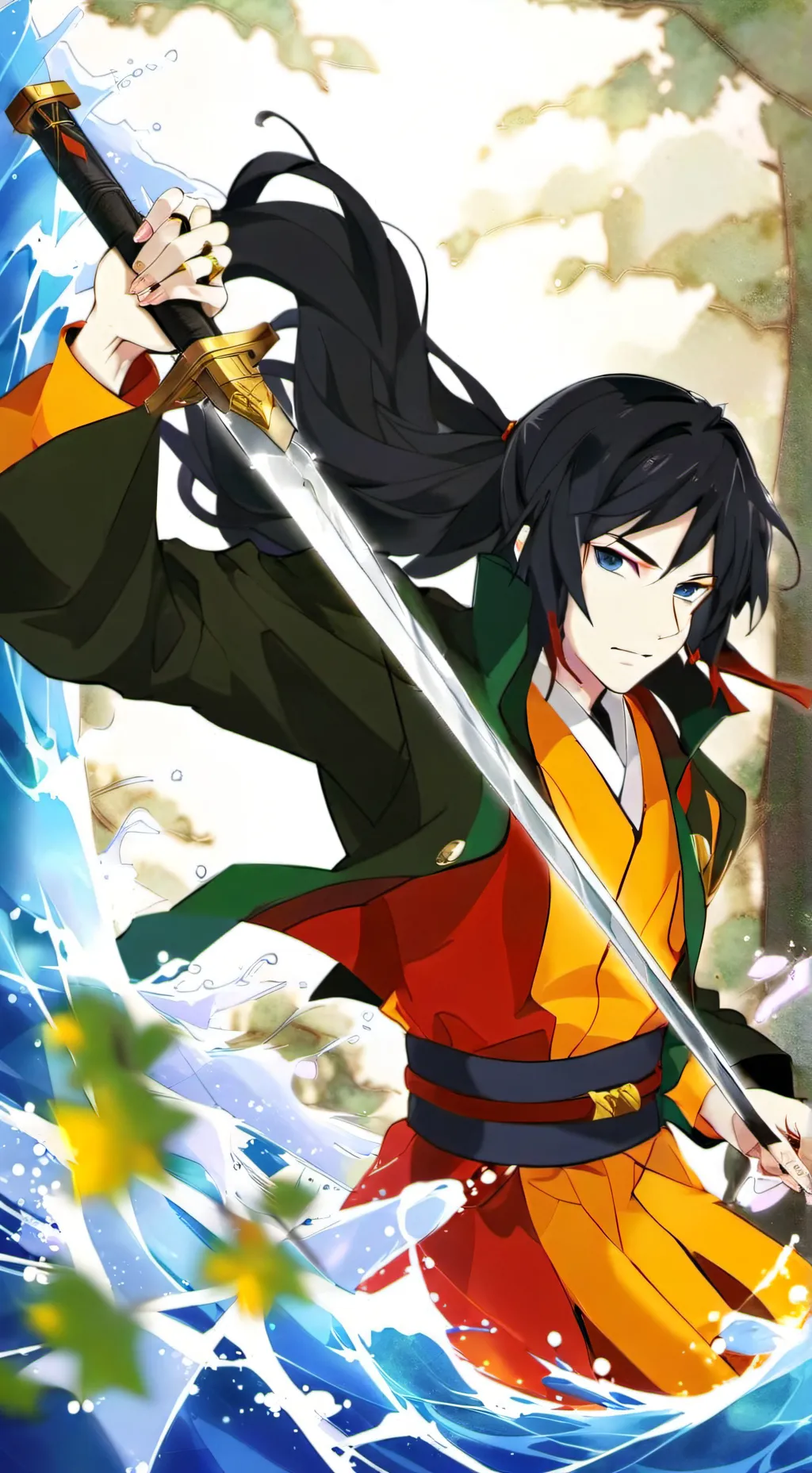 ai character: giyuu tomioka background