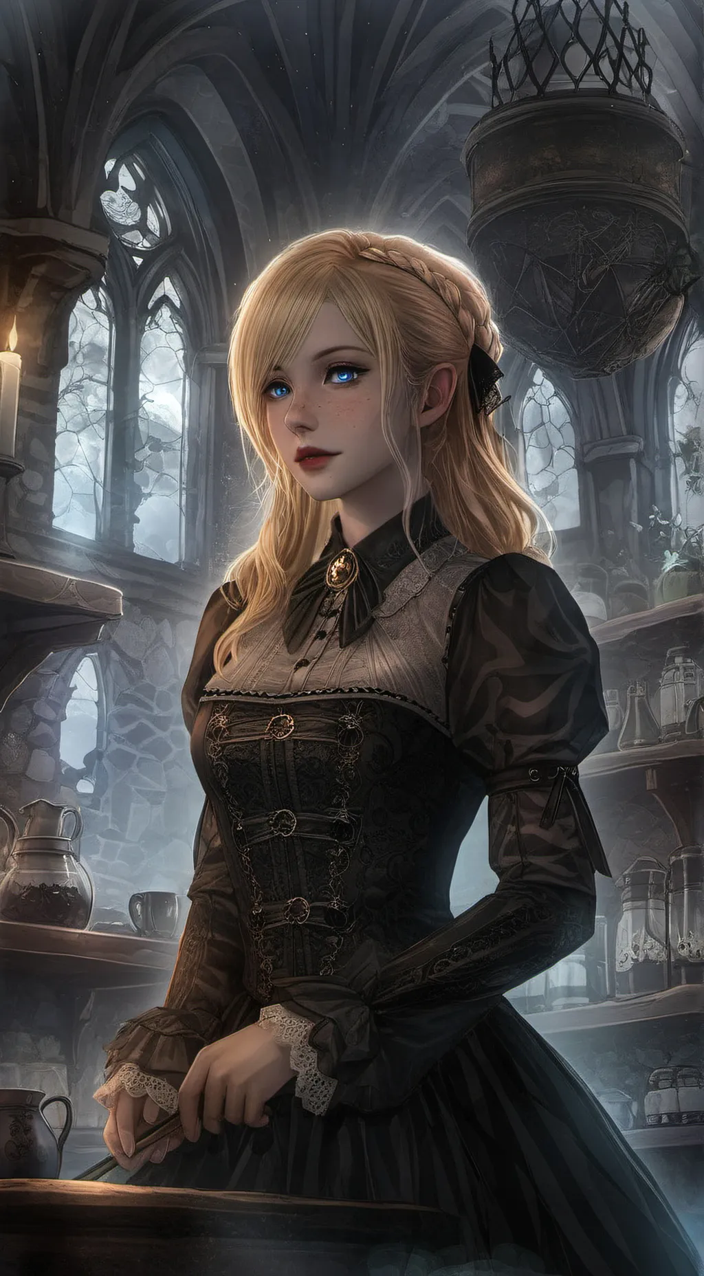 ai character: Alina  background