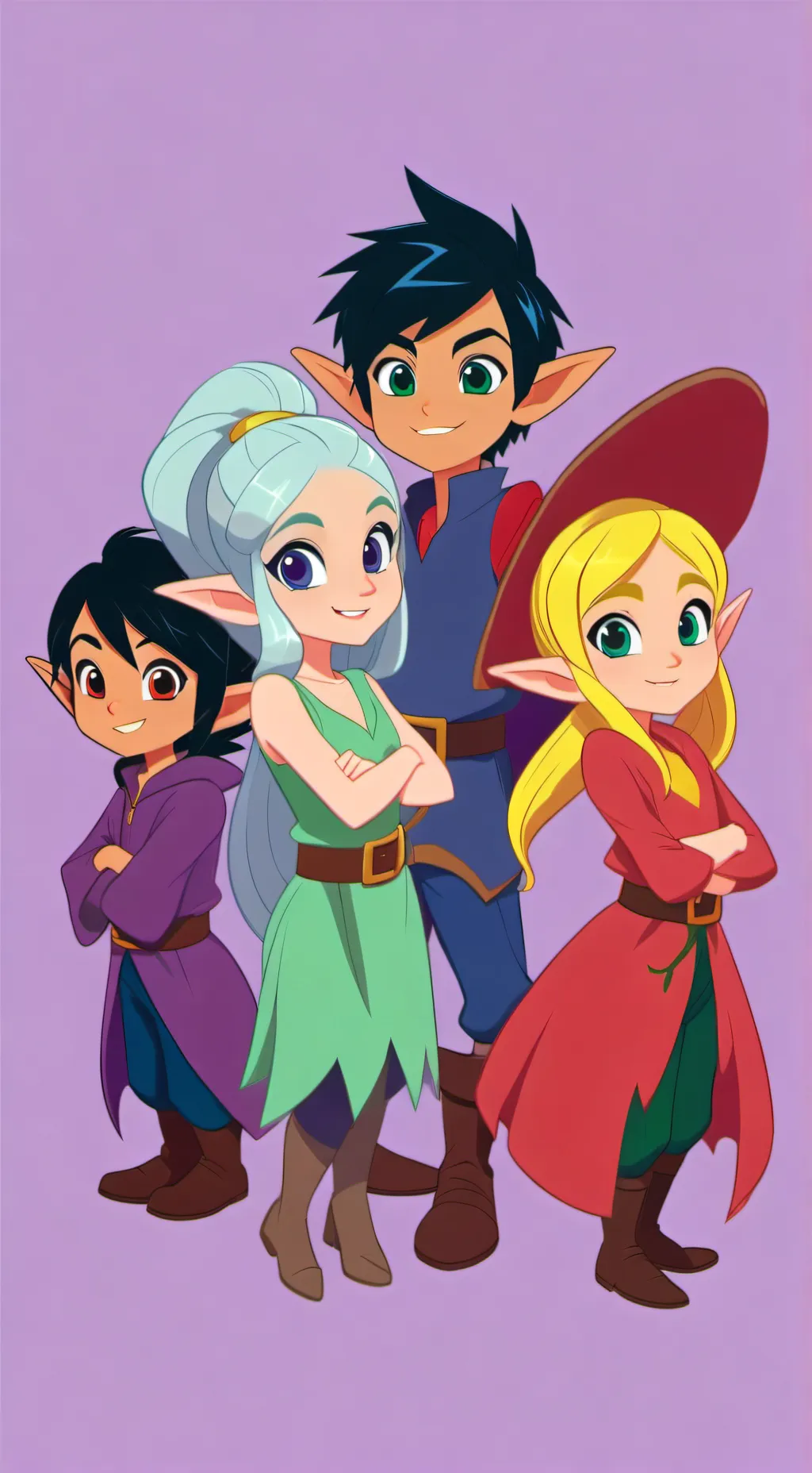 ai character: The Mystical kids  background