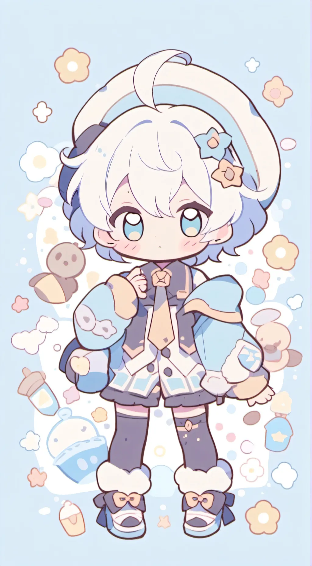 ai character: Baby cuties  background