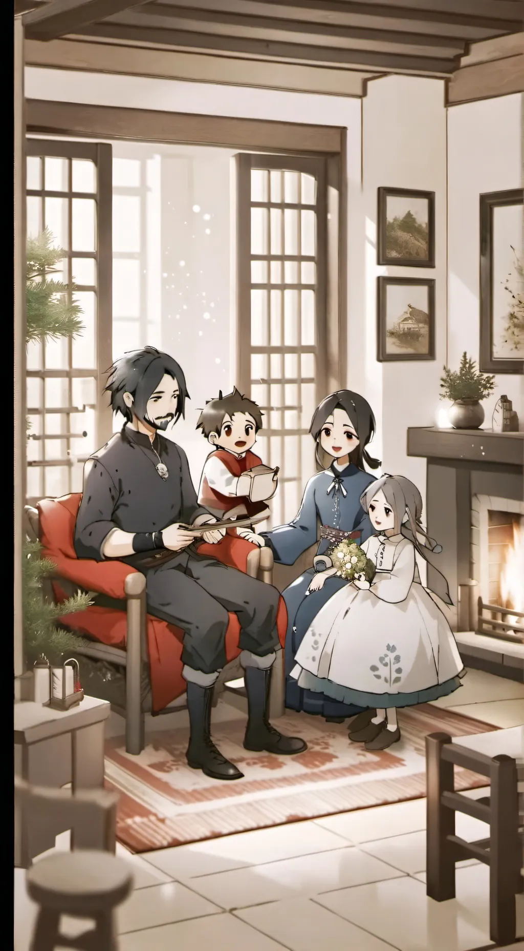 ai character: Aphmau family  background