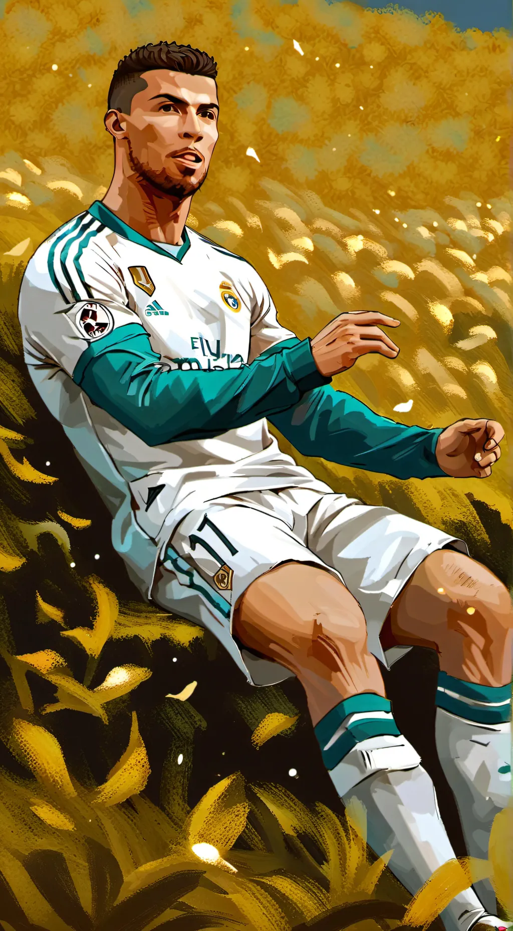 ai character: Ronaldo  background
