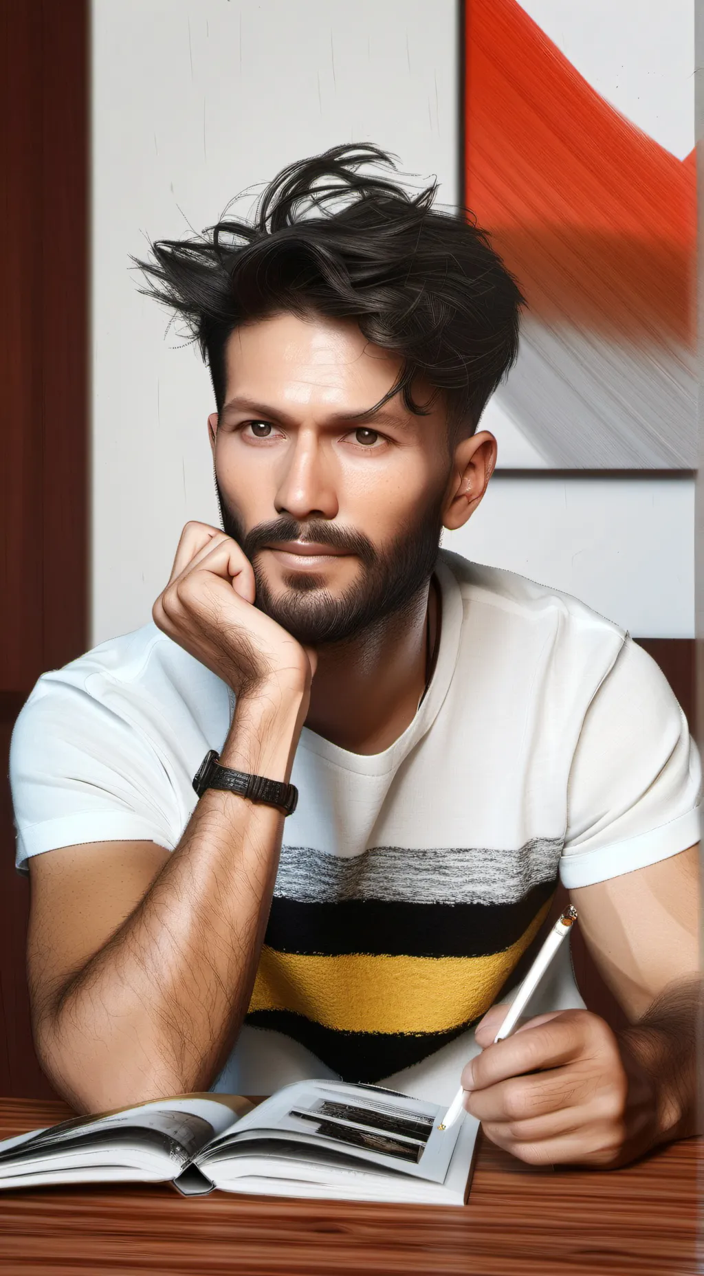 ai character: Aurora background