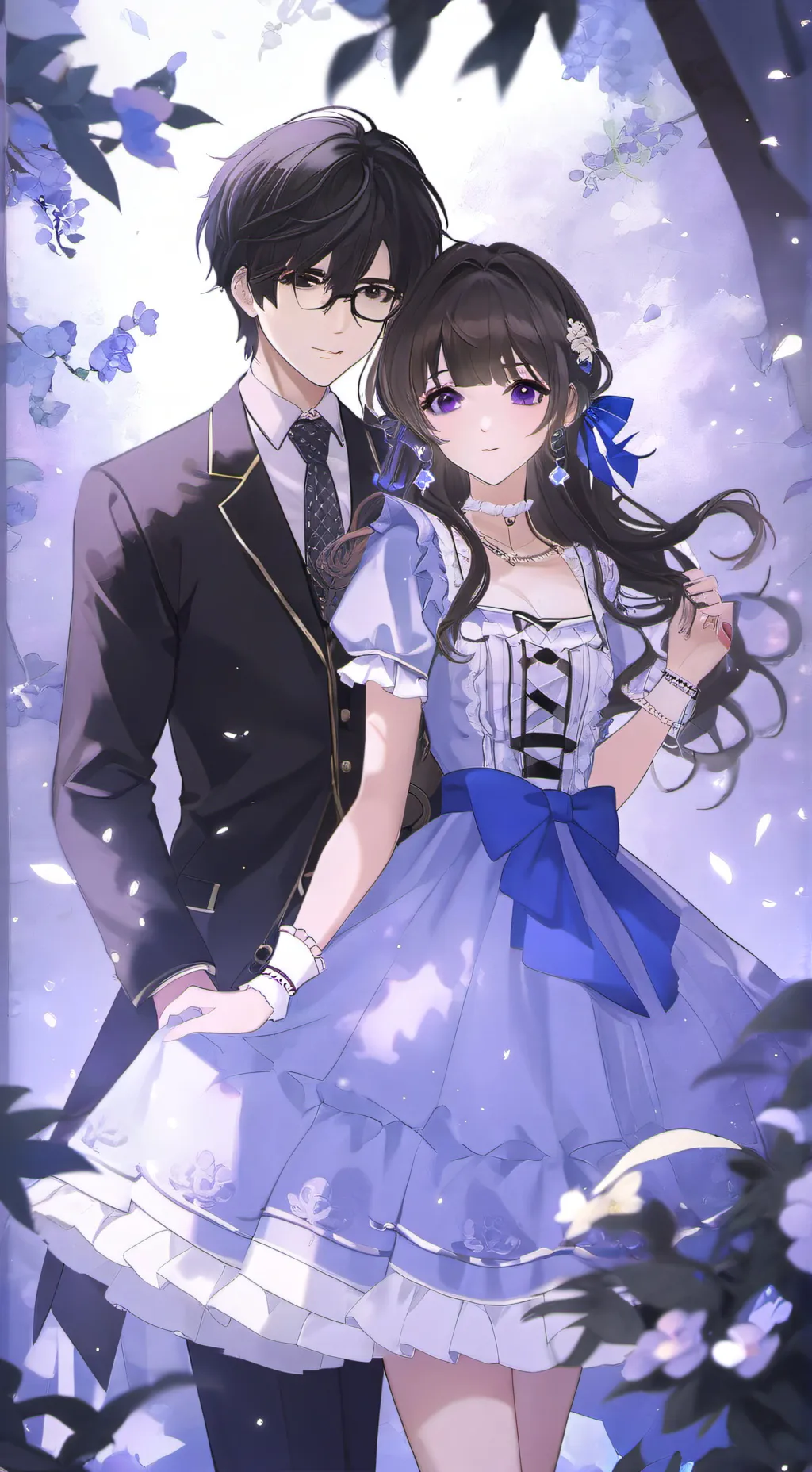 ai character: eres tu y tu novio background