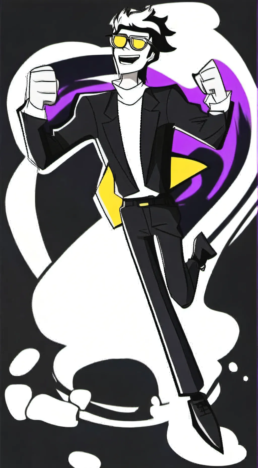 ai character: Spamton G. Spamton background