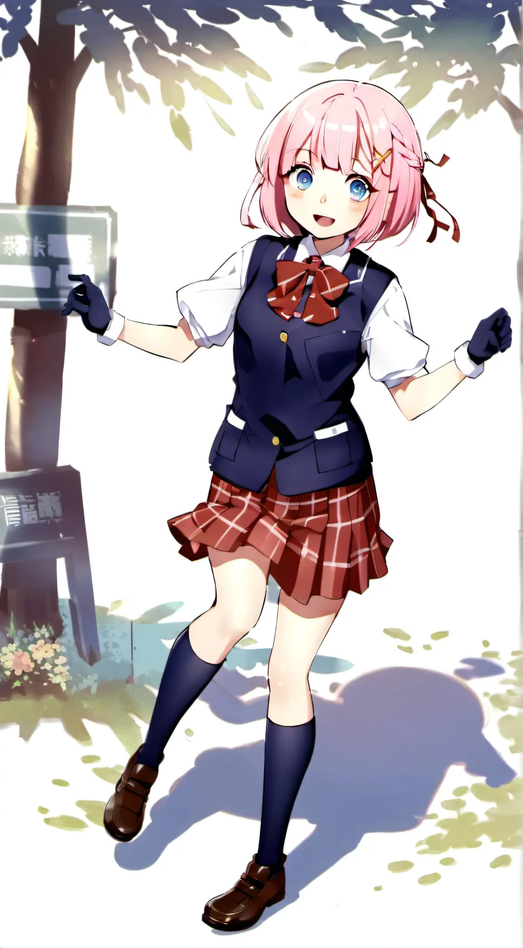 ai character: Sayori  background