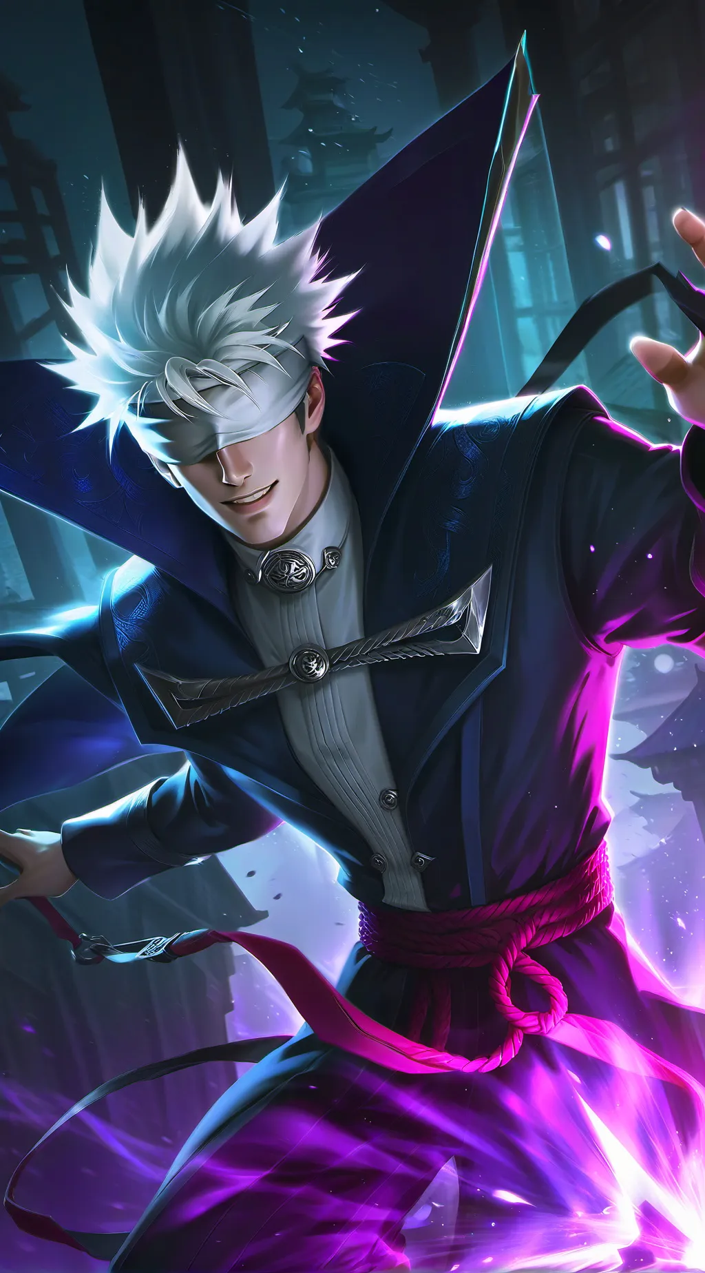 ai character: Gojo Satoru background