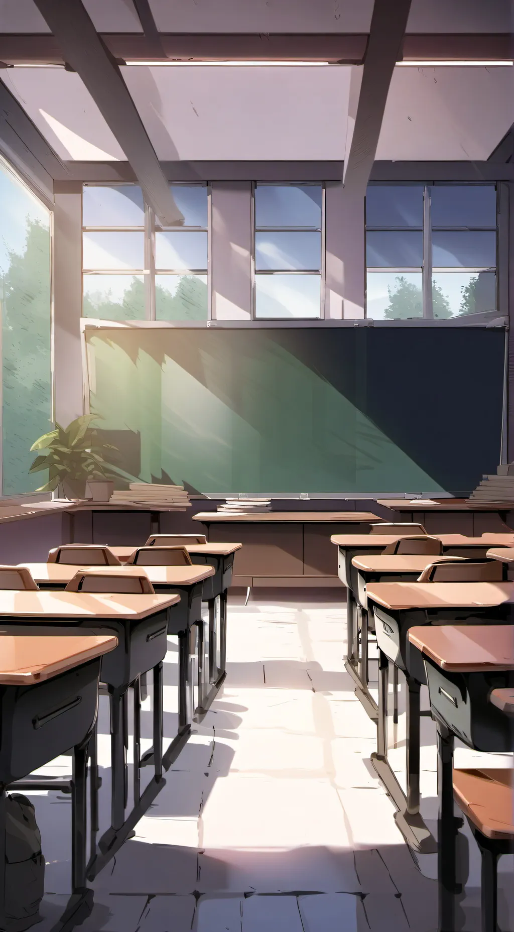ai character: Classroom background