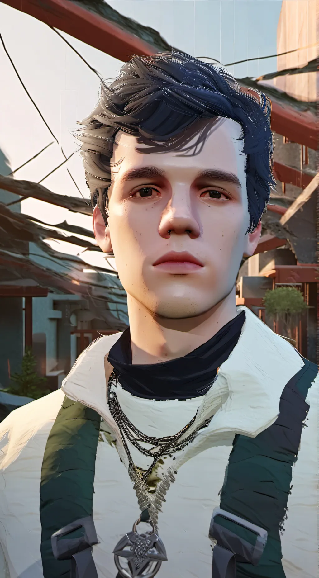 ai character: go touch grass background