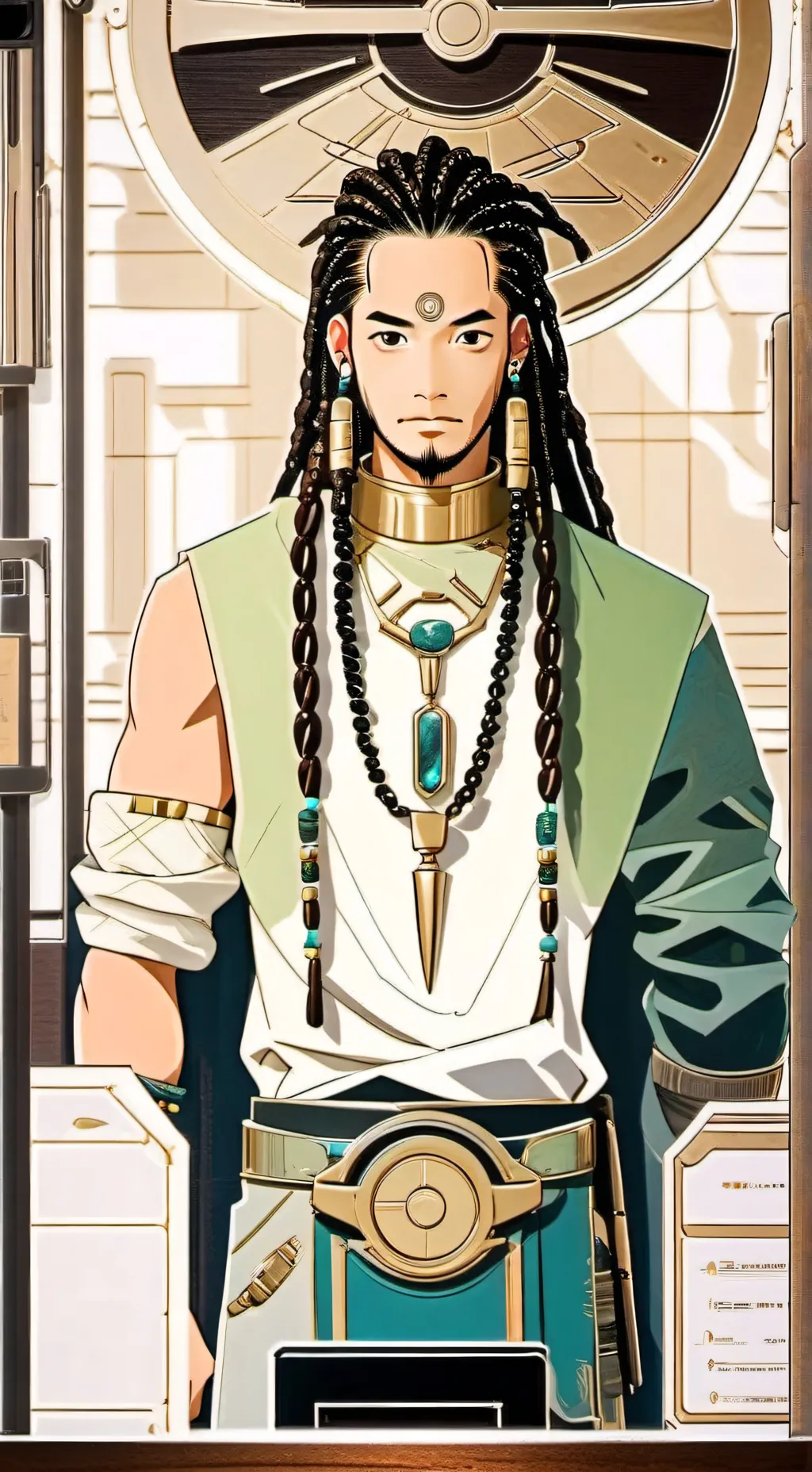 ai character: The Digital Detox Guru background