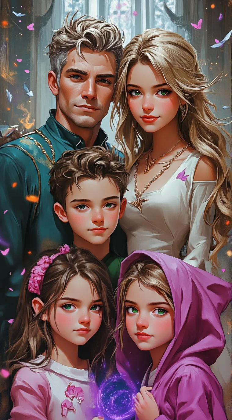 ai character: The Holguins' ❤️  background