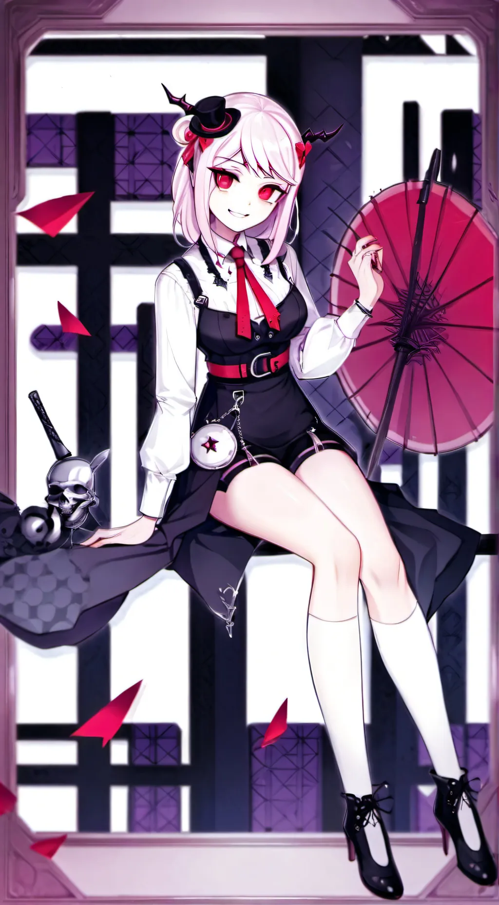 ai character: Shalltear  background