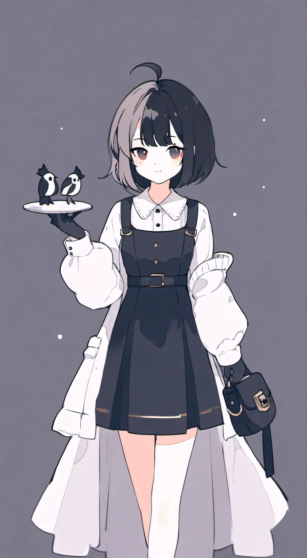 ai character: miss Circle background