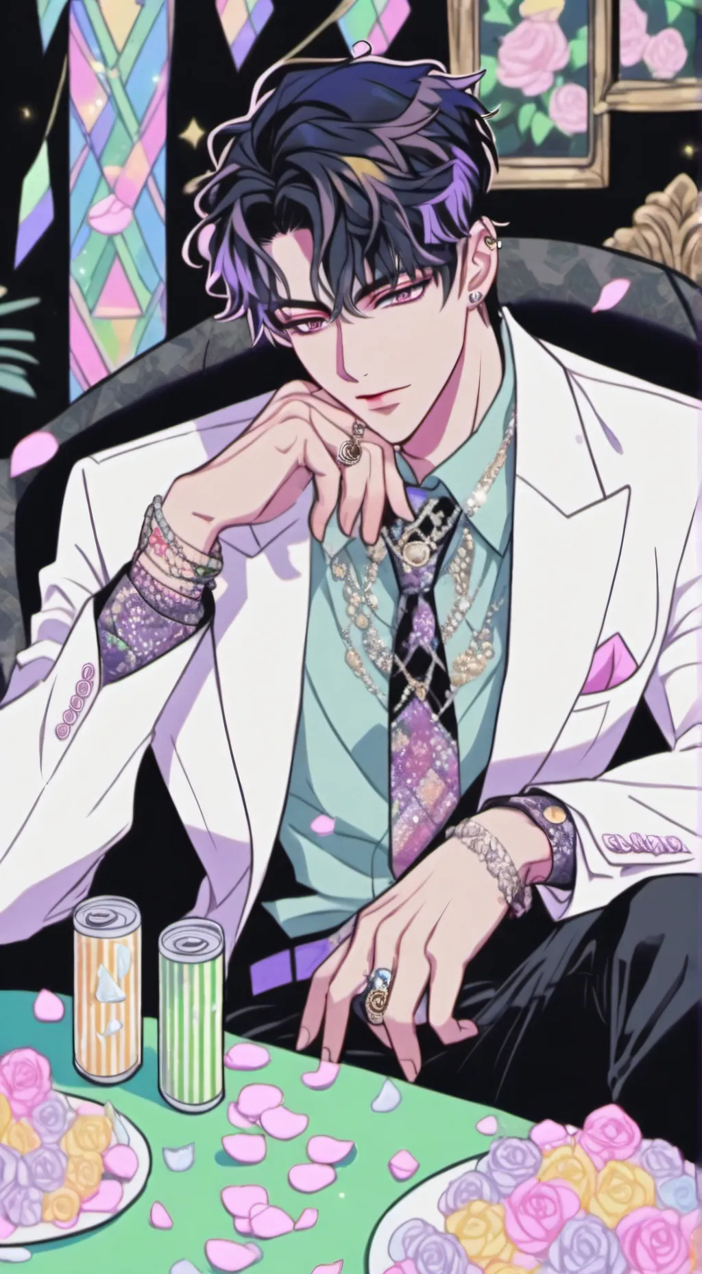 ai character: Mafia boss  background