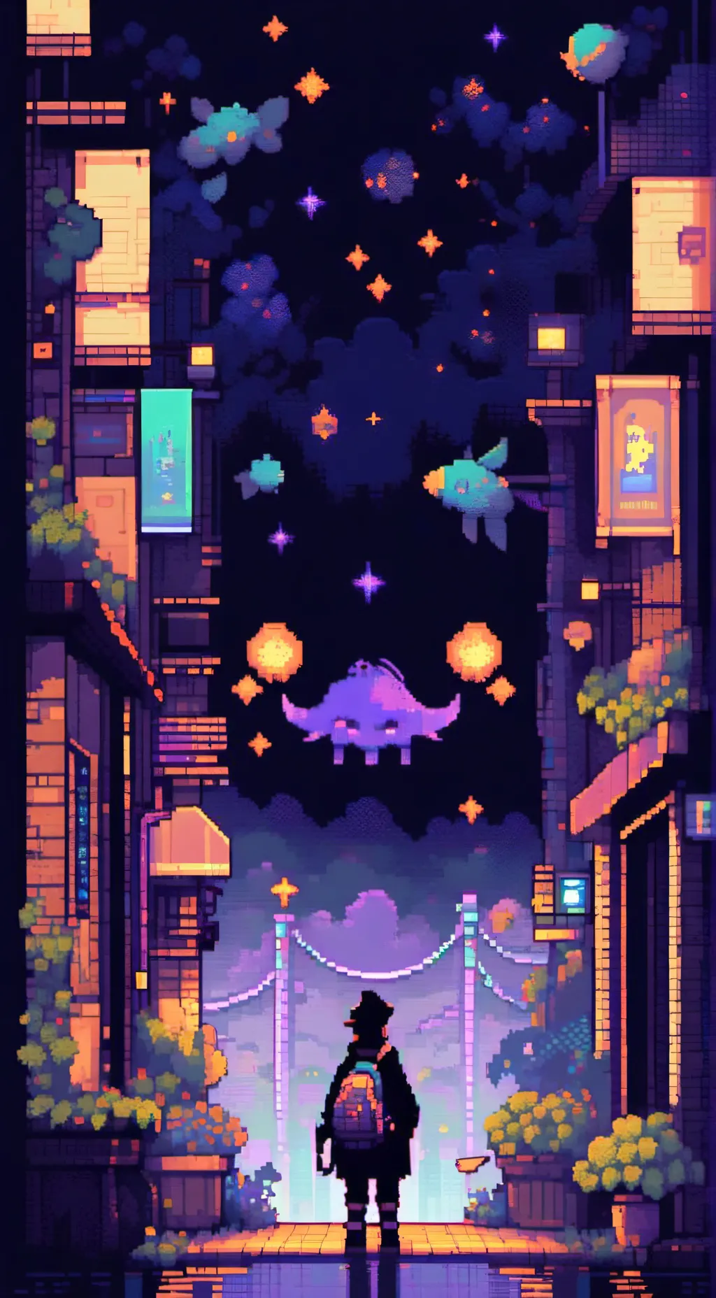 ai character: Kny New year background