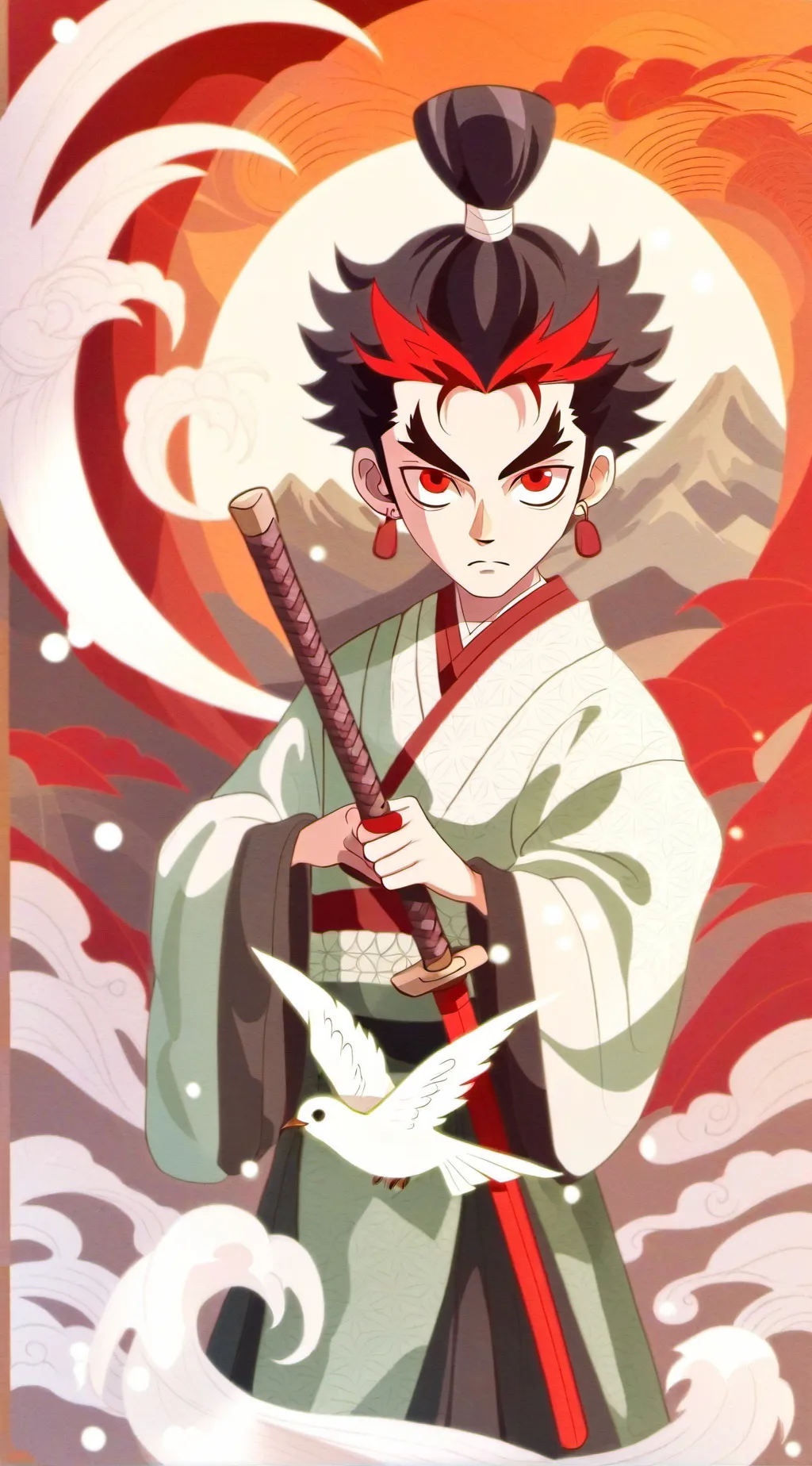 ai character: sukuna  background