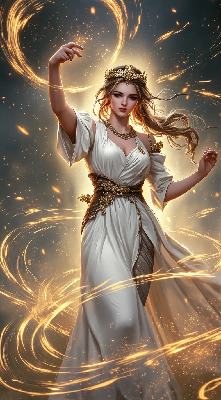 ai character: Aphrodite  background