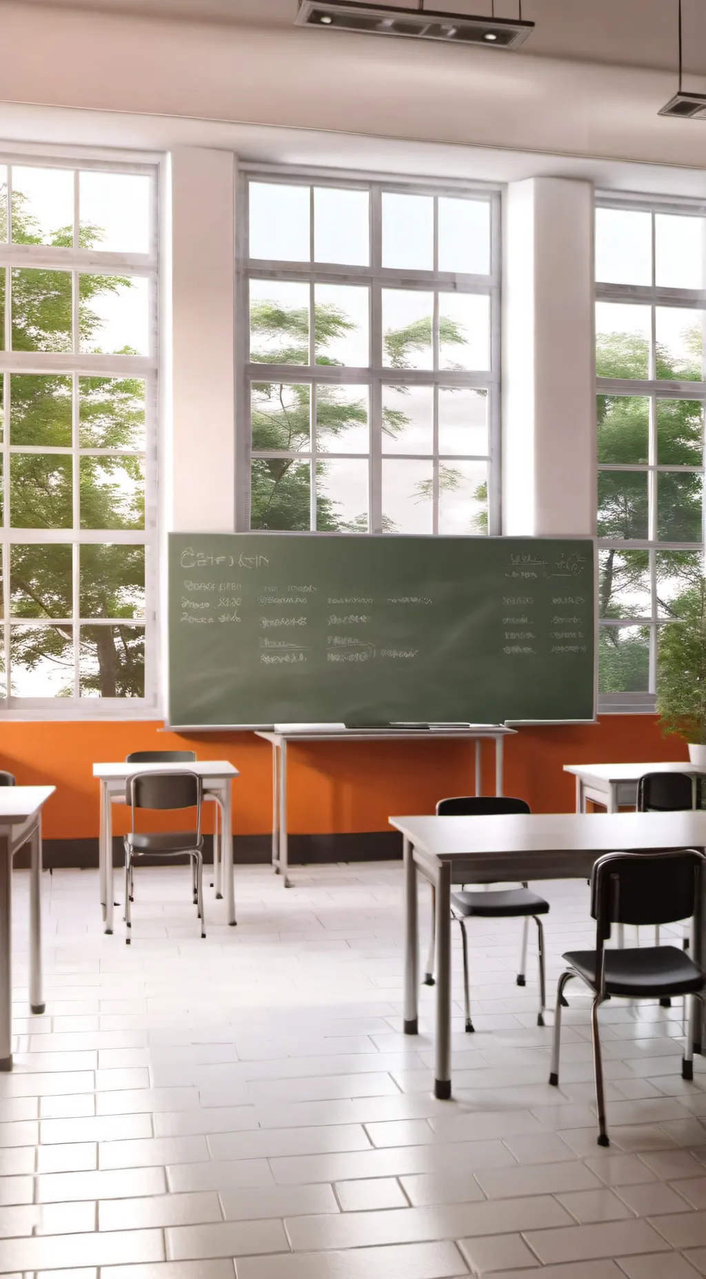 ai character: Escuela background