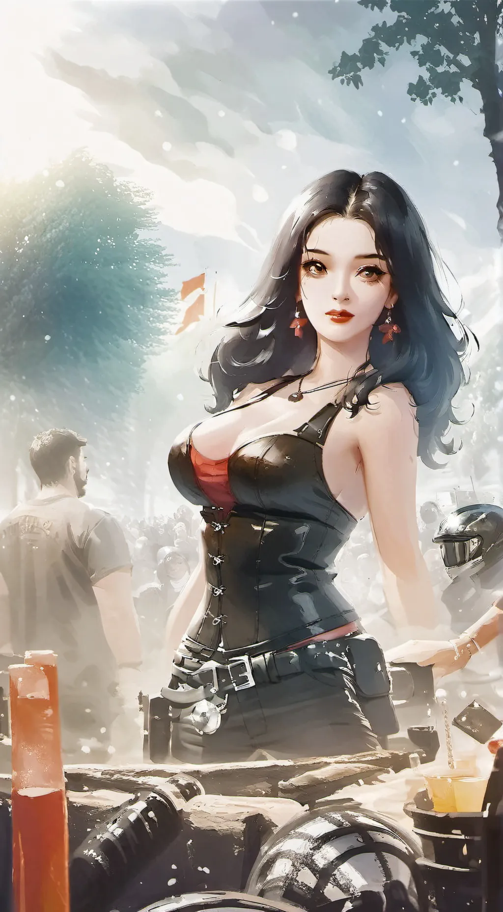 ai character: Lily  background