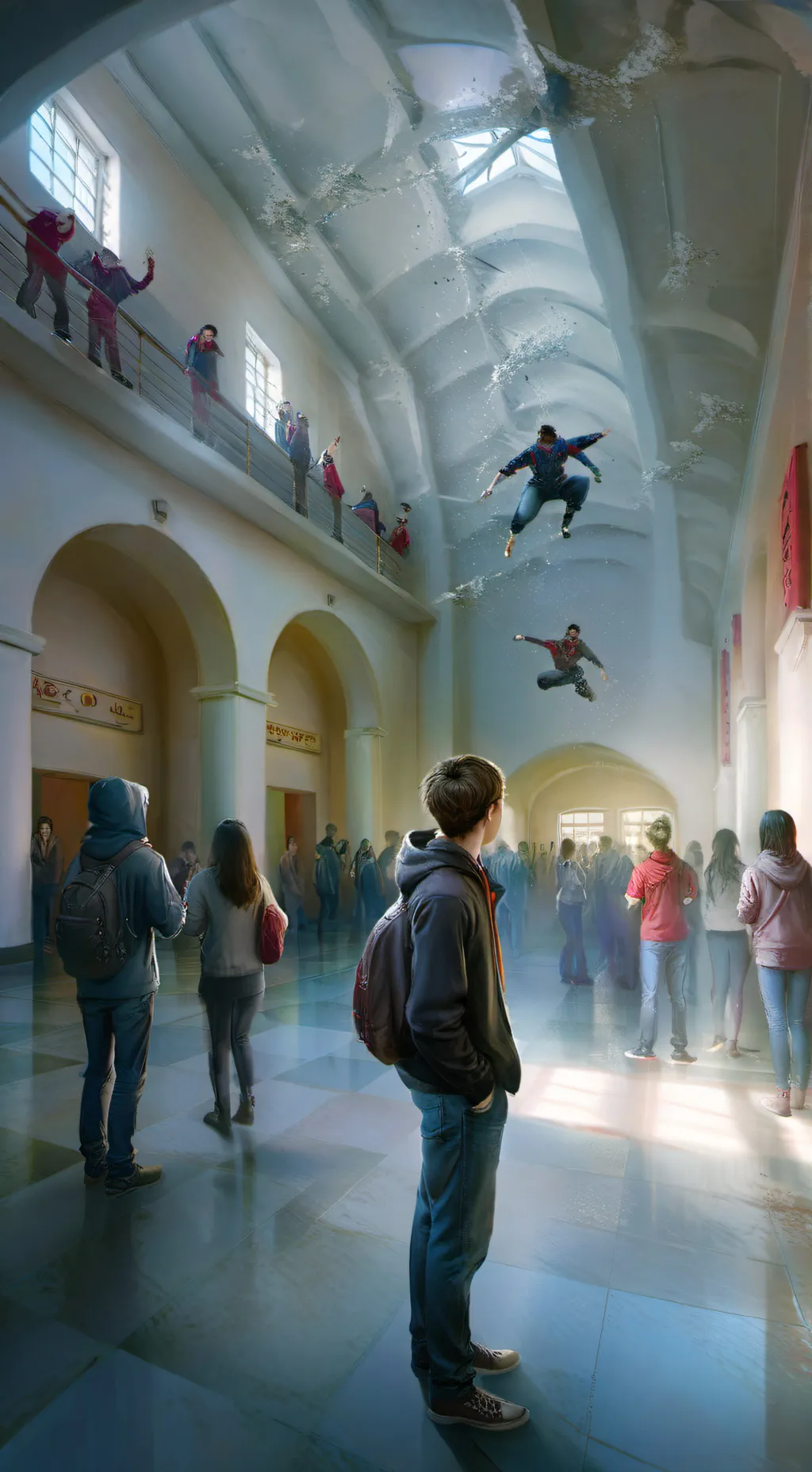 ai character: Fighting school background