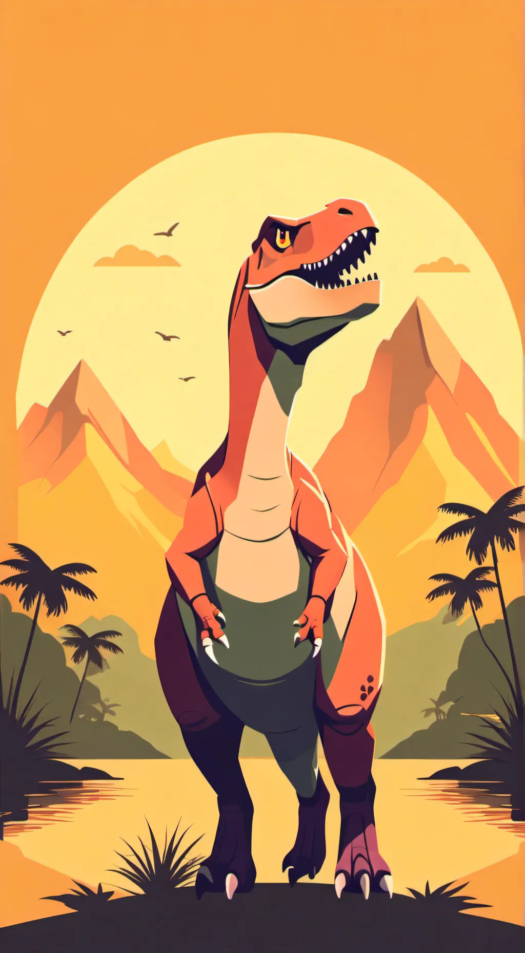 ai character: Shelly🦖 background