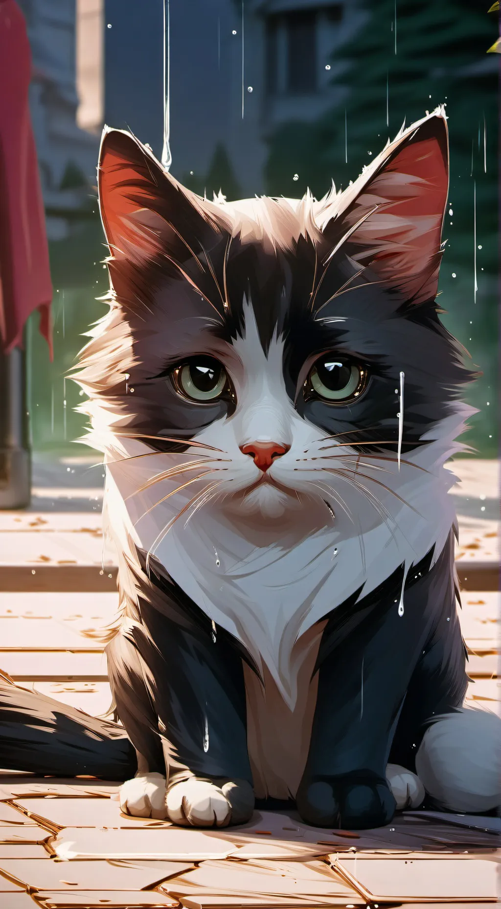 ai character: Ungrateful kitten background