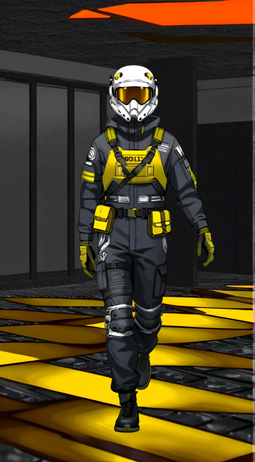 ai character: backrooms Explorer background