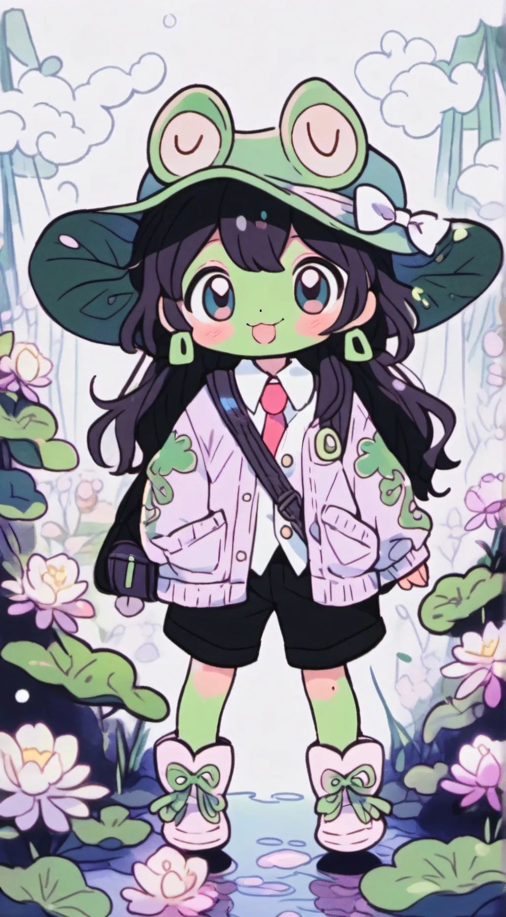 ai character: ✨🐸bell✨🐸 background