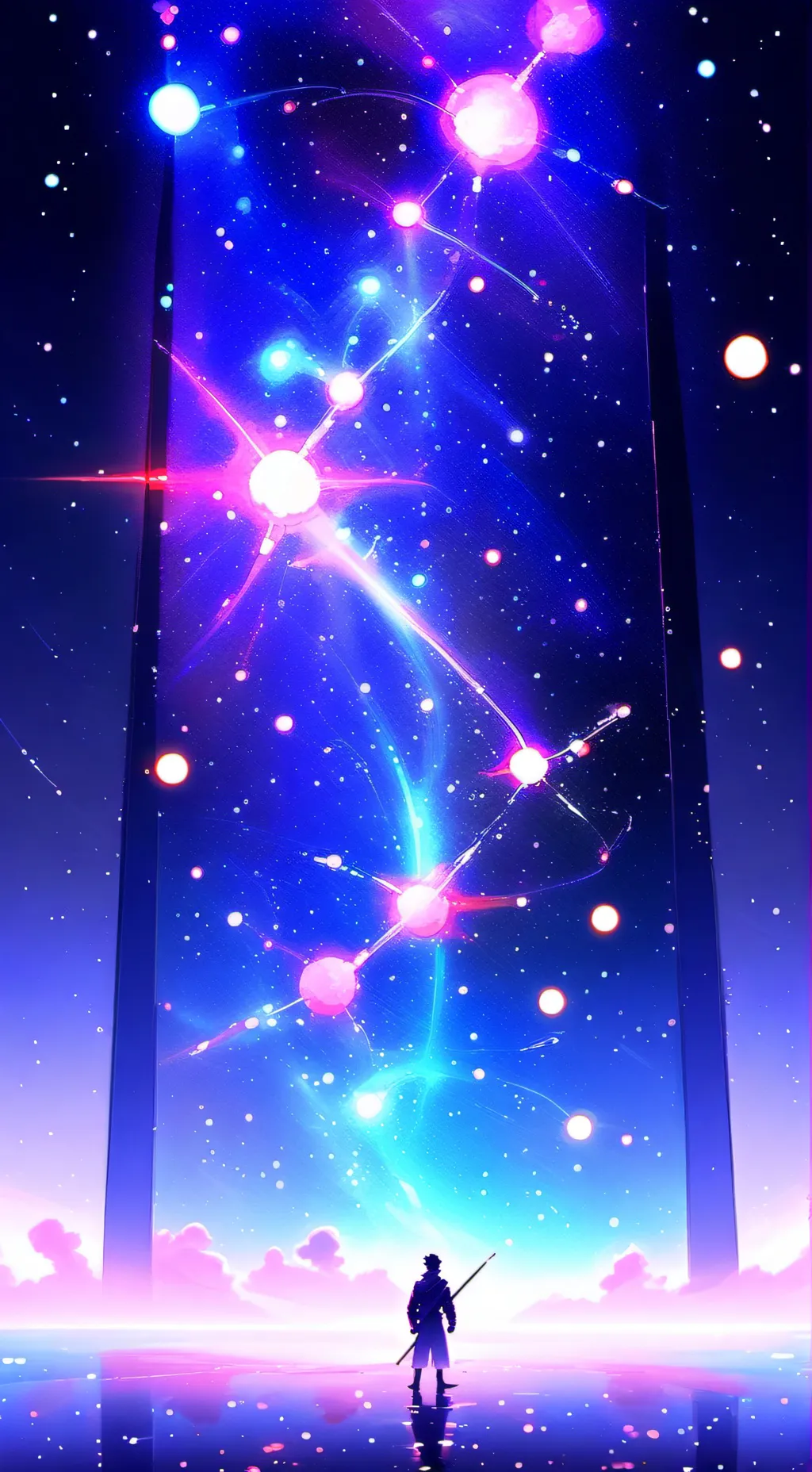 ai character: doodle World background