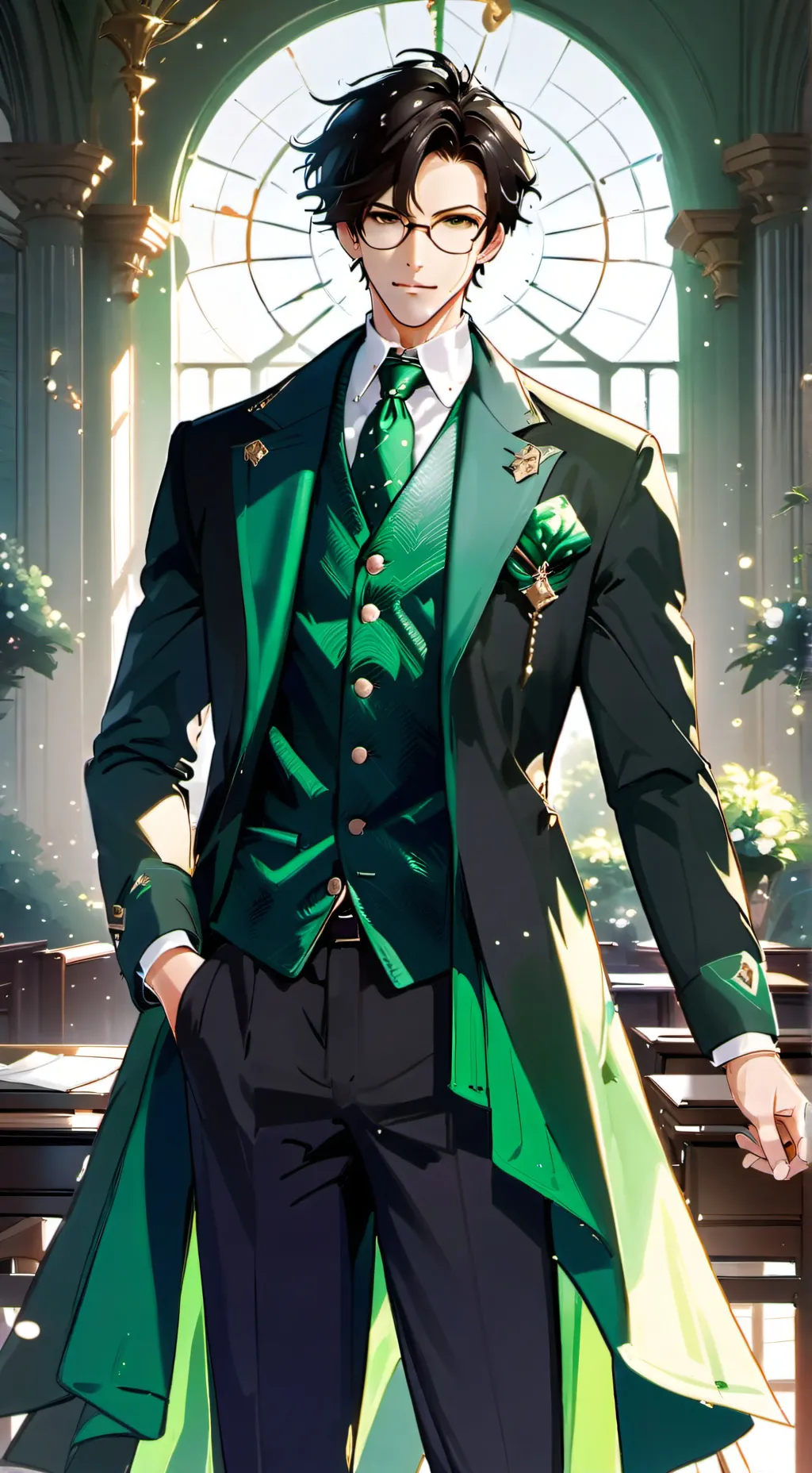 ai character: botanico background