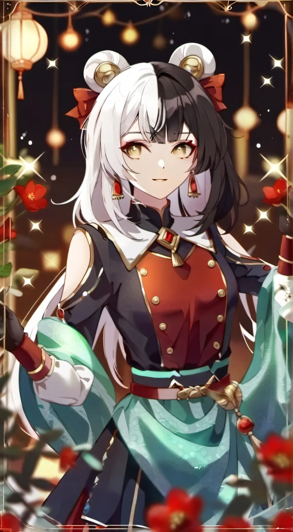 ai character: cute  background