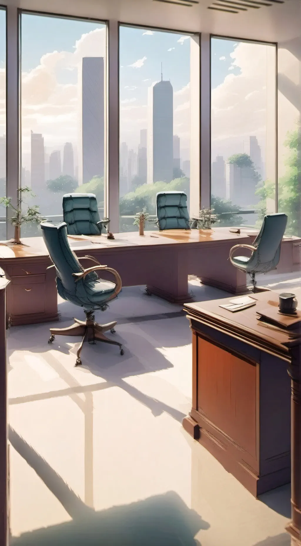 ai character: Office background