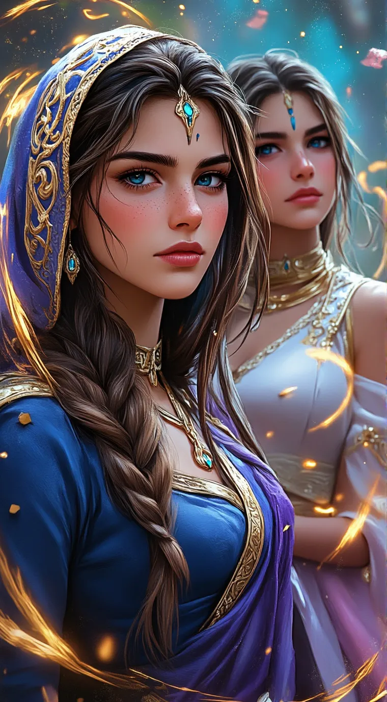 ai character: Brooke and Sarah background