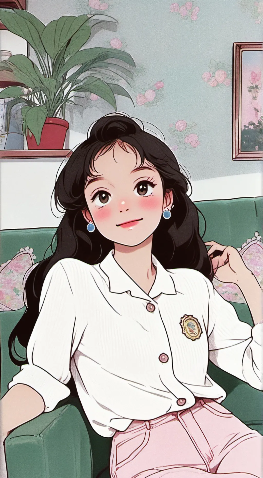 ai character: luna background