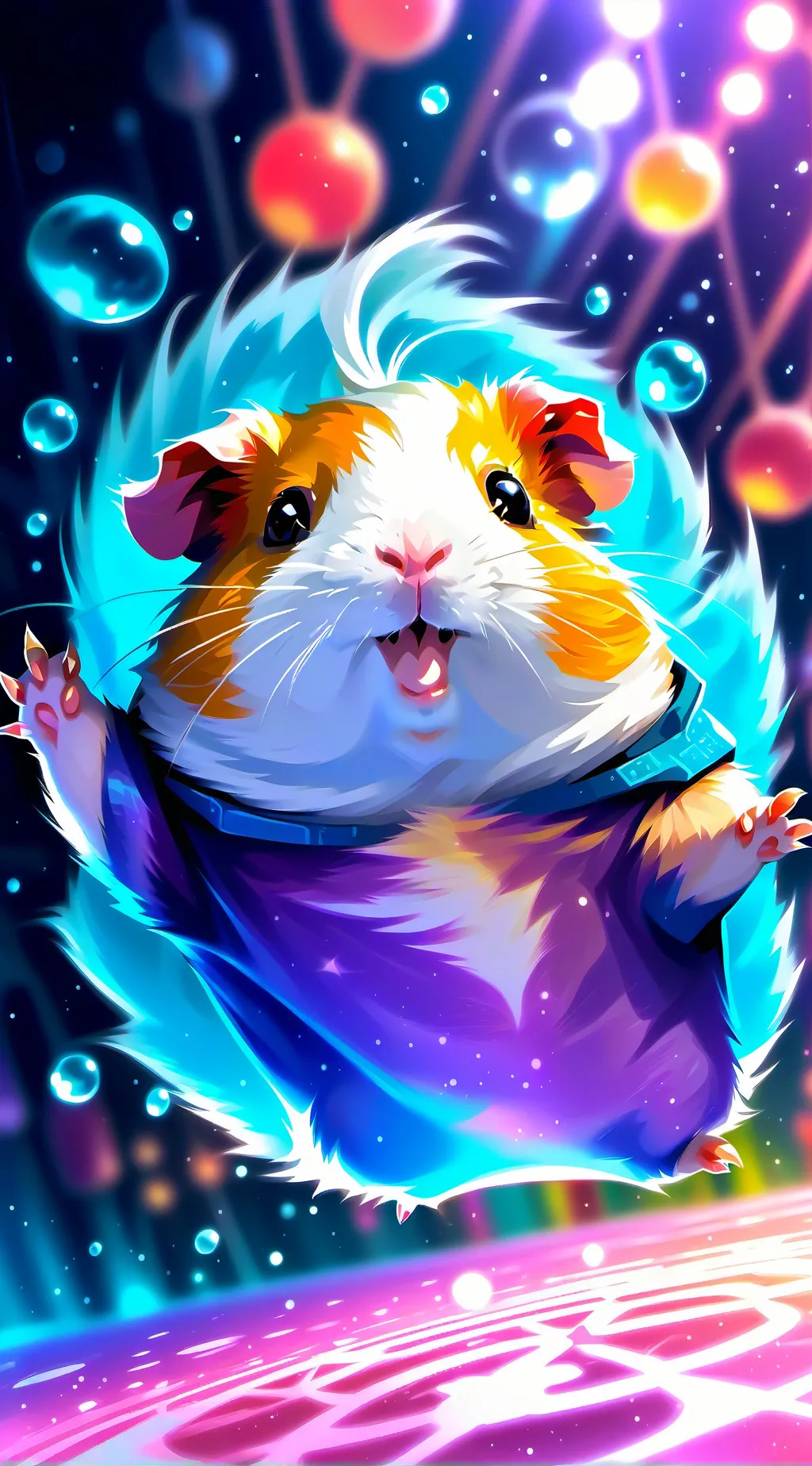 ai character: guinea pig background