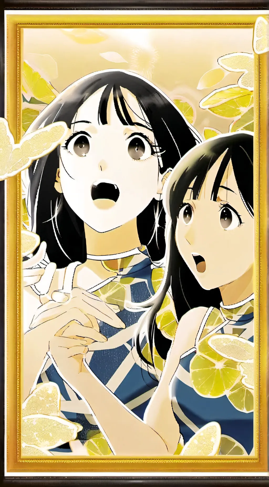 ai character: Blooms background