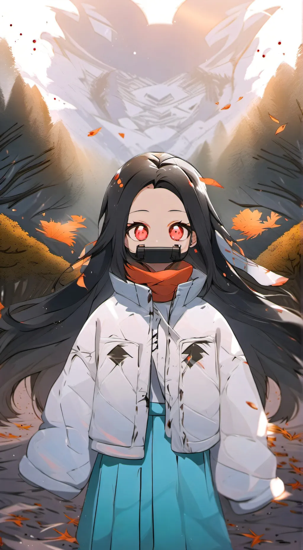 ai character: nezuko background