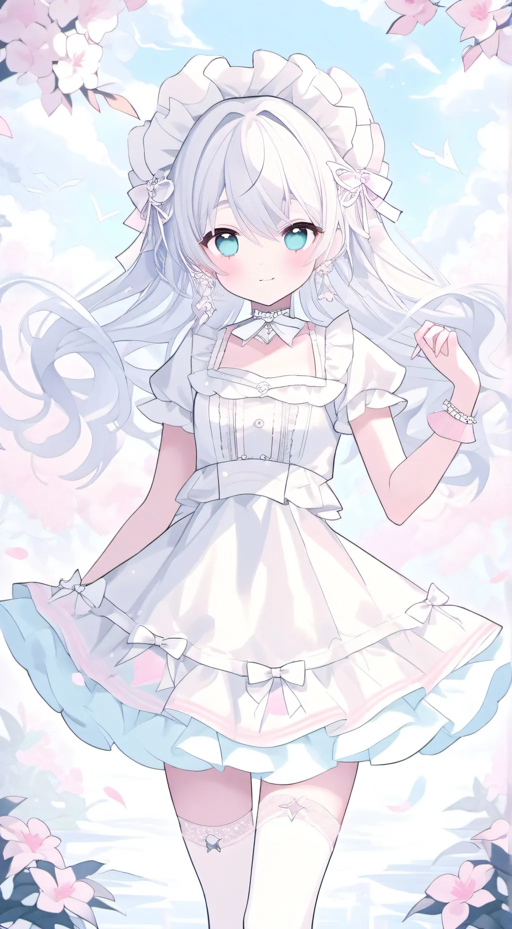 ai character: snowy  background