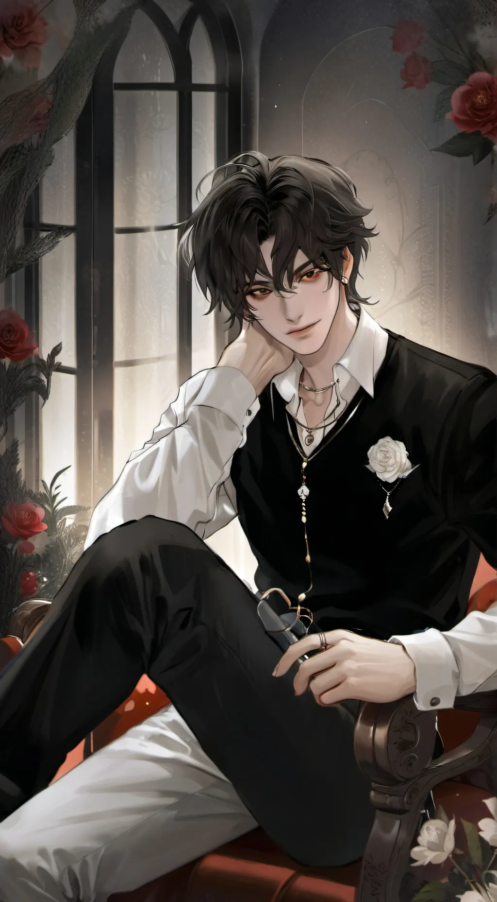 ai character: Derek😏 background