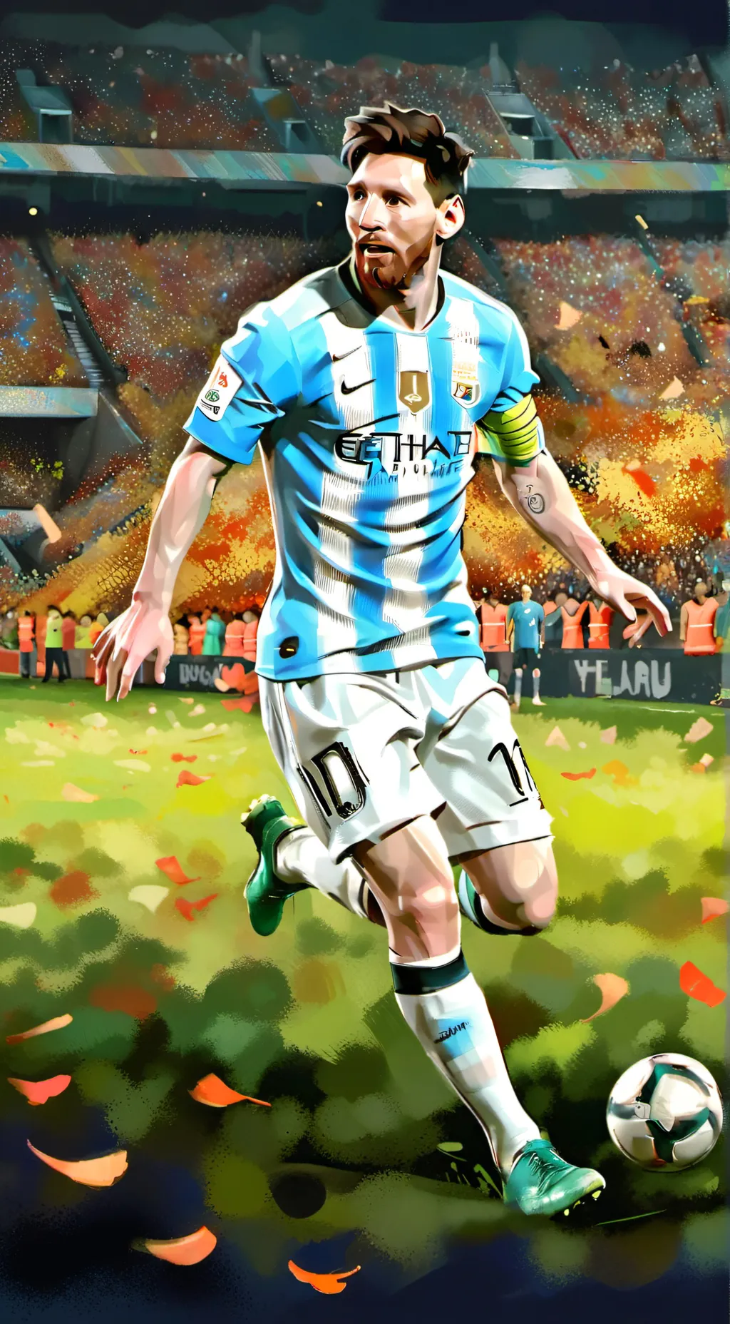 ai character: Messi  background