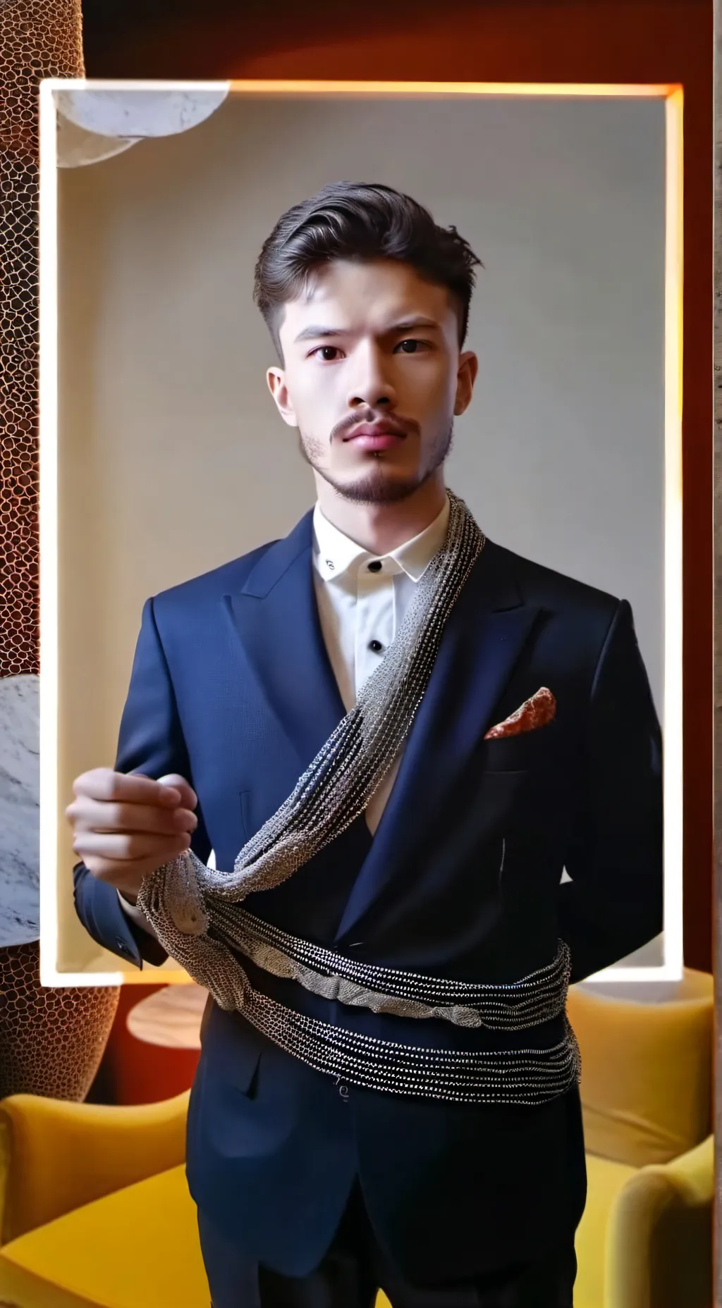 ai character: дачник:) background