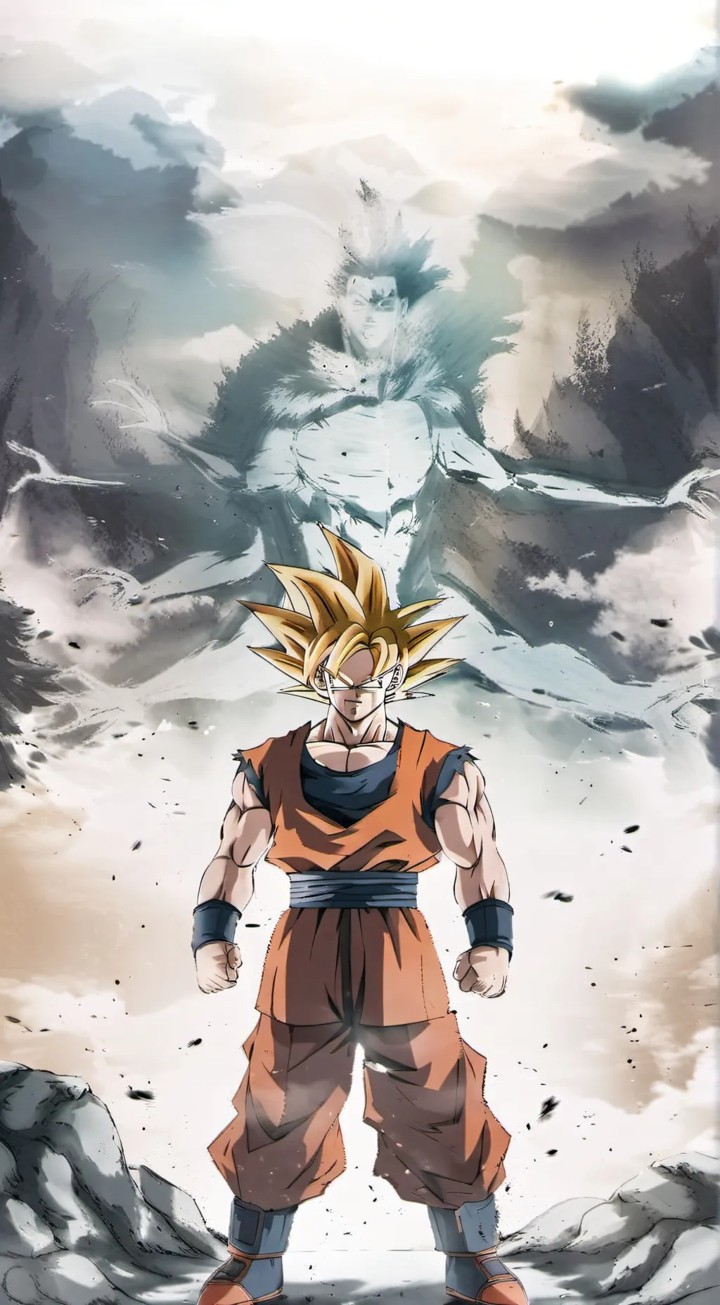 ai character: Goku  background