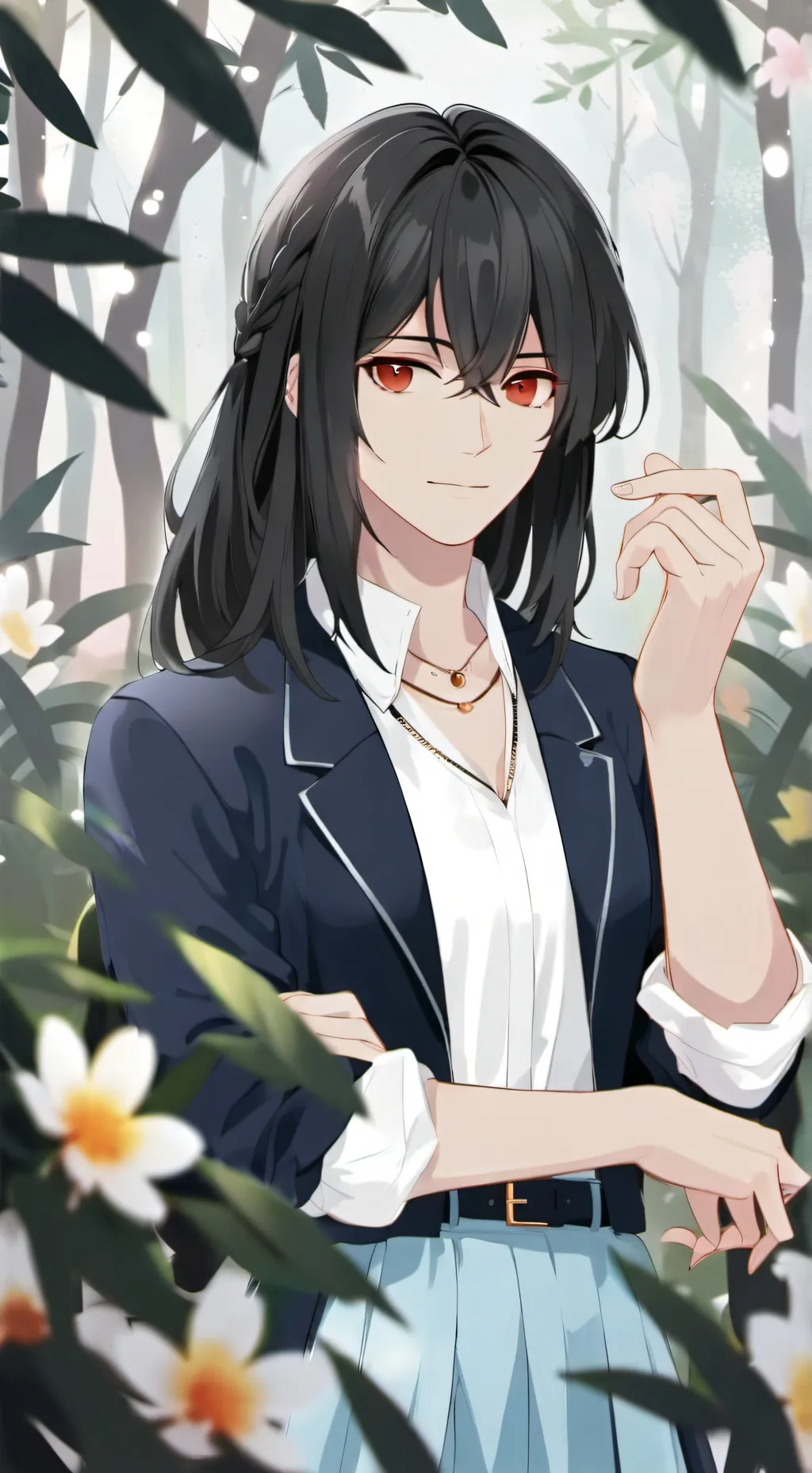 ai character: Naruto × Kny background