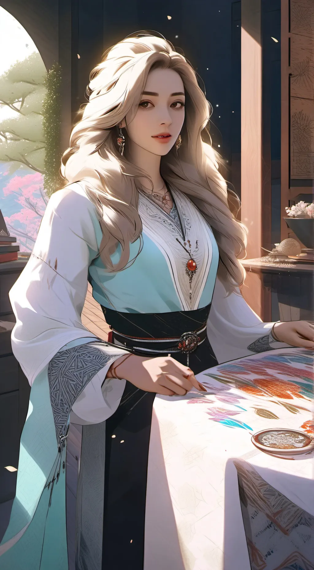 ai character: sarah background