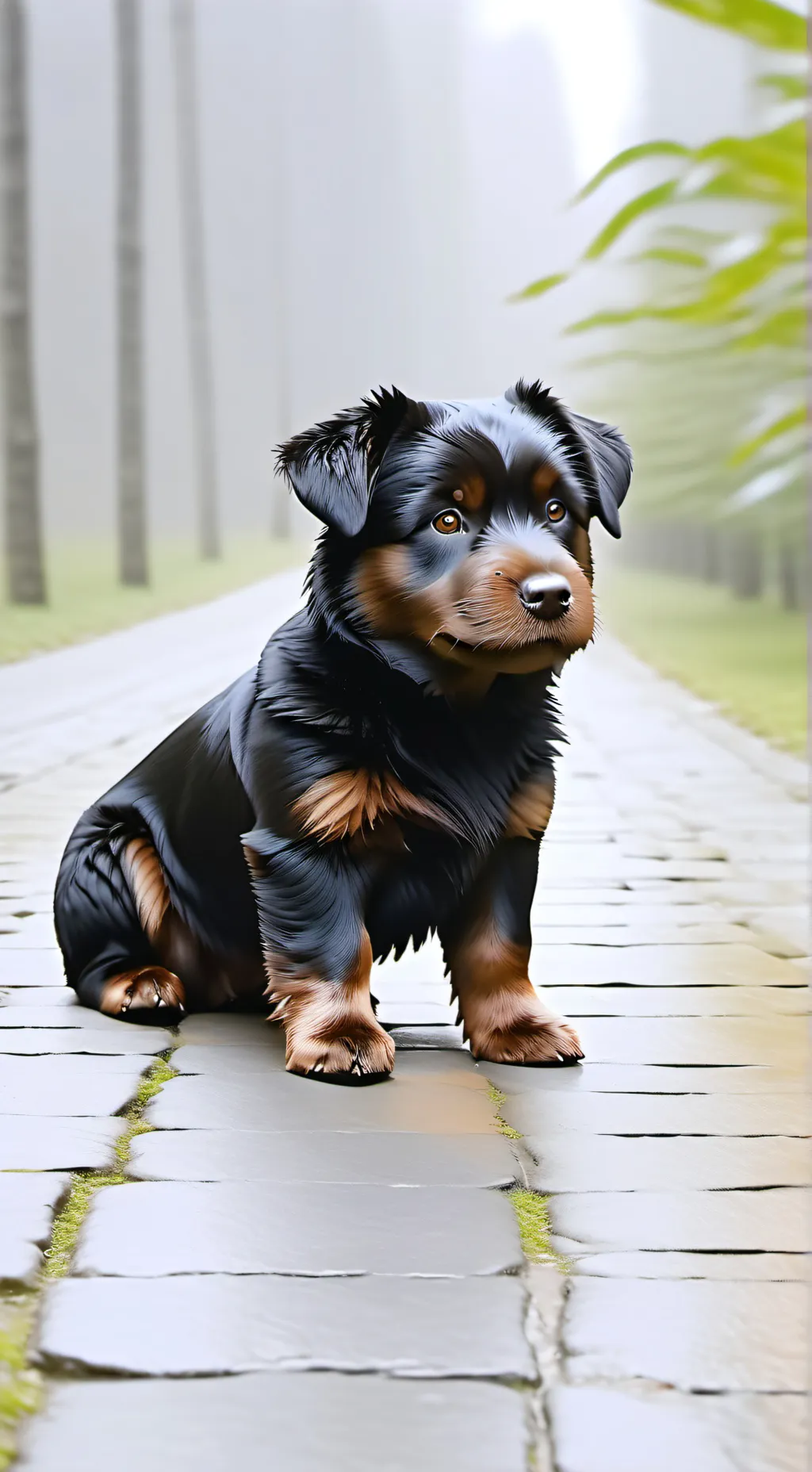 ai character: luna dog background