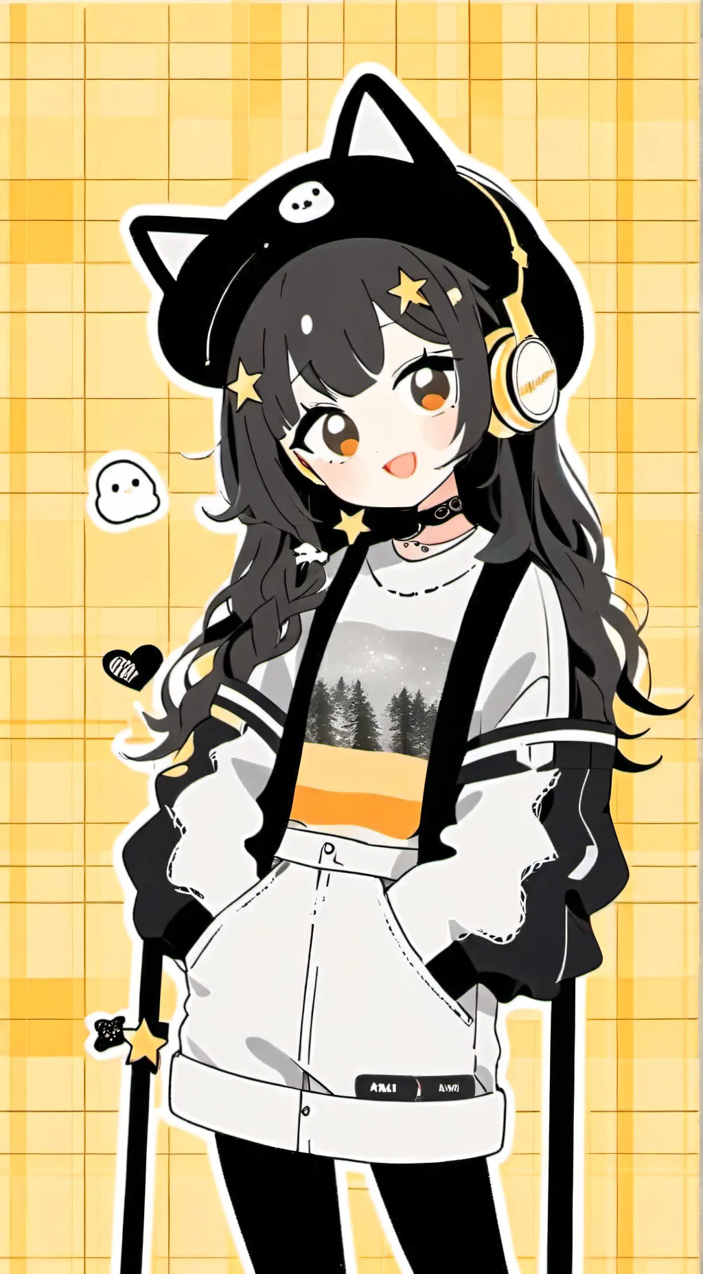 ai character: Make Emi mad background